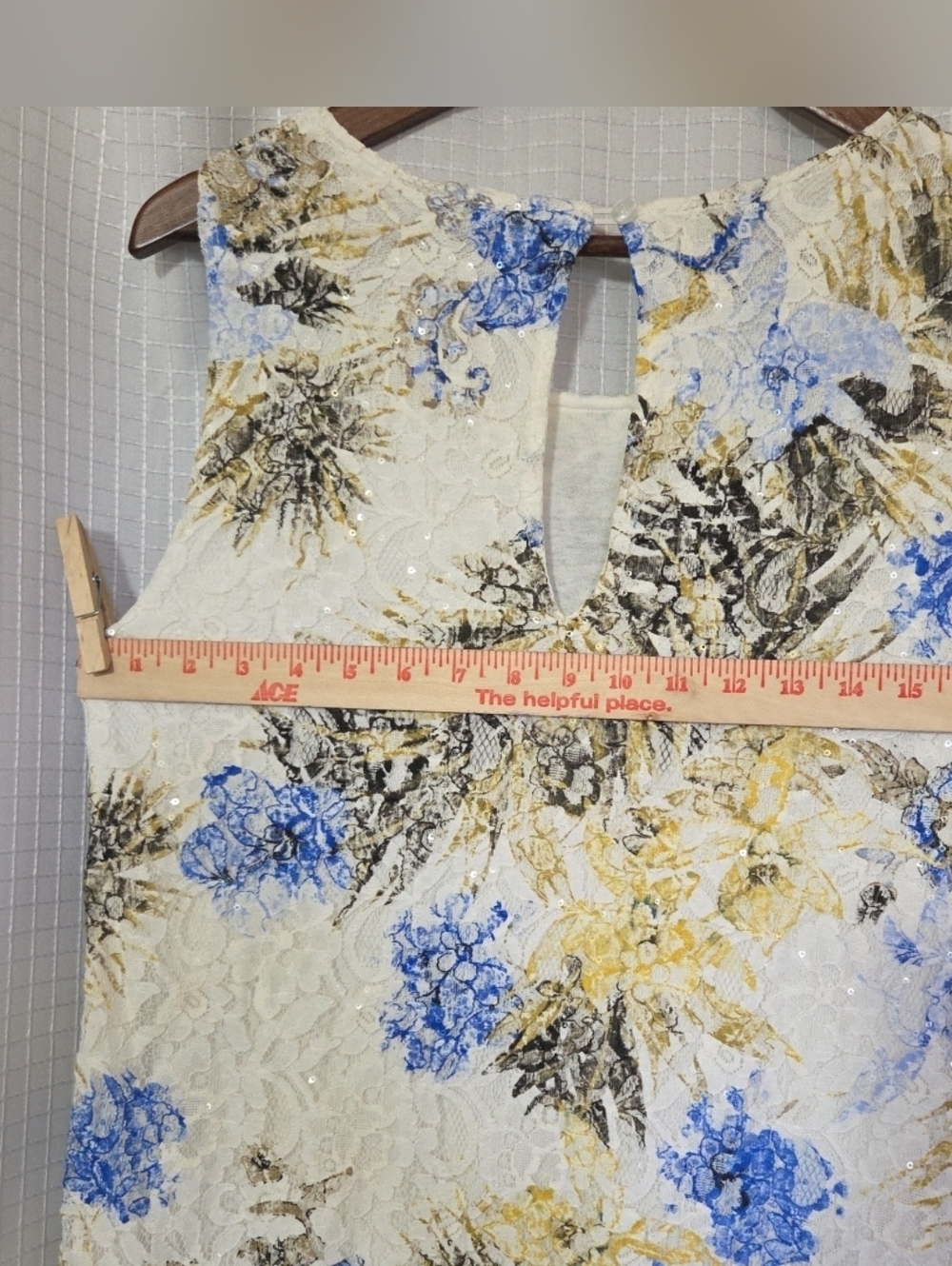 Lukars Printed Lace Floral Sleeveless Shift Dress Lined Size Small MADE IN ITALY - Picture 7 of 10